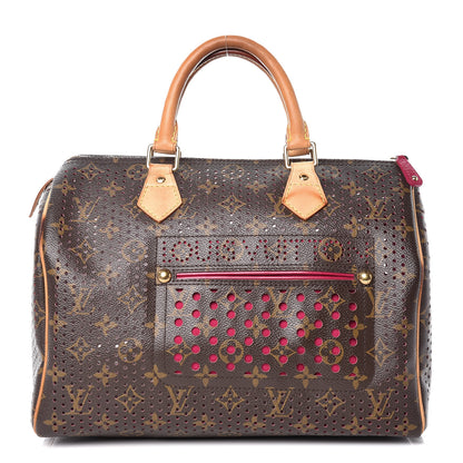 Louis Vuitton Monogram Perforated Speedy 30 Fuchsia 1 of 15