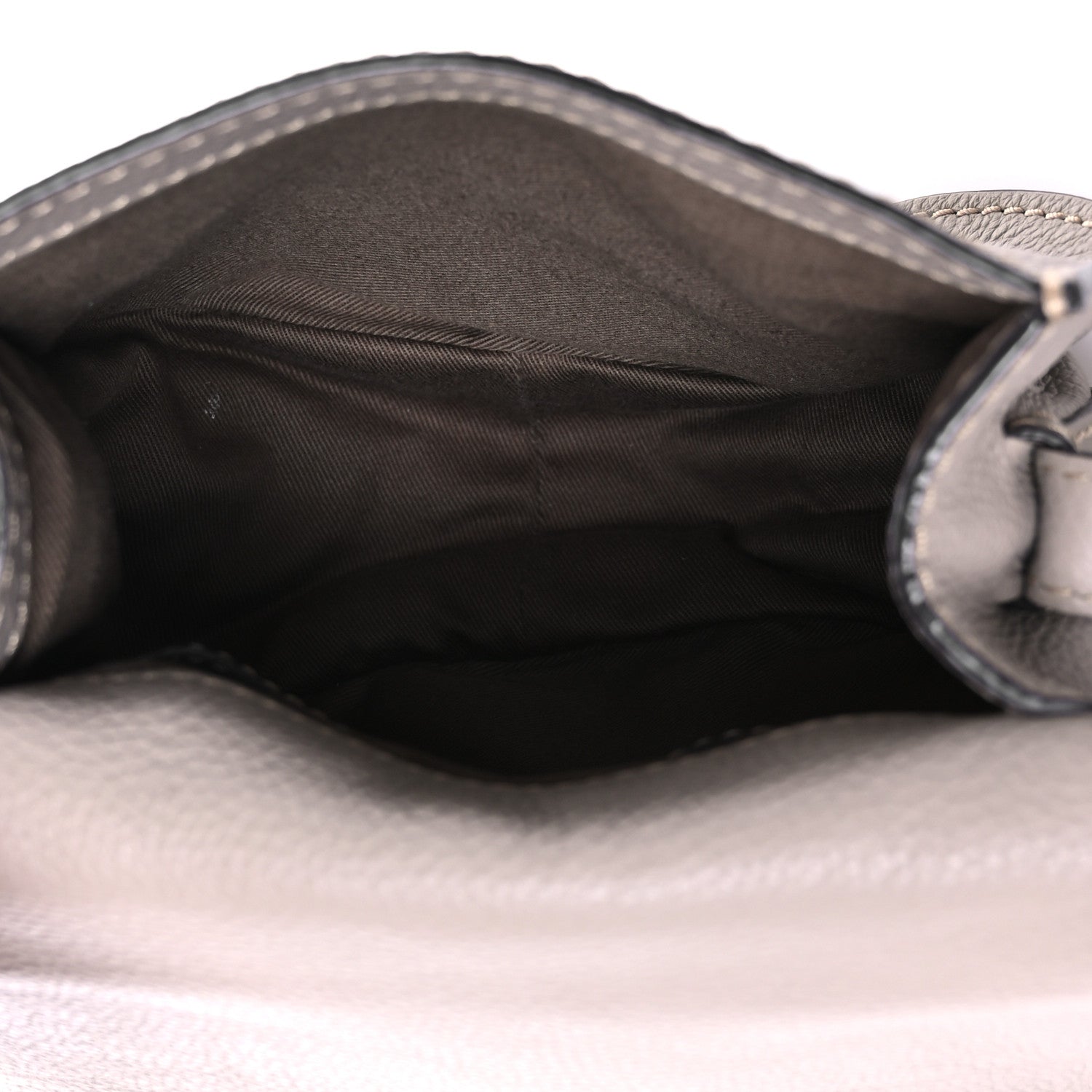 Chloe Grained Calfskin Small Marcie Saddle Bag Cashmere Grey 5 of 12