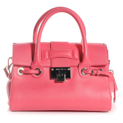 Jimmy Choo Leather Small Rosalie Satchel Geranium 1 of 7