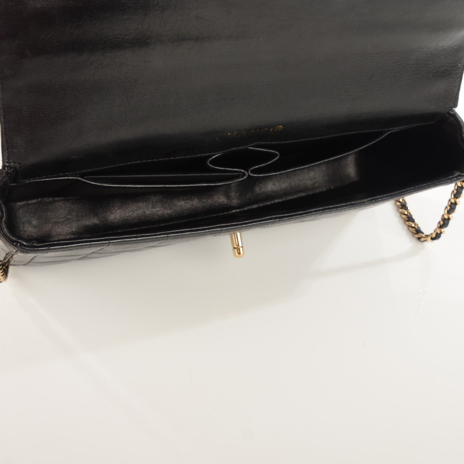 Chanel Lambskin East West Chocolate Bar Flap Black 5 of 9