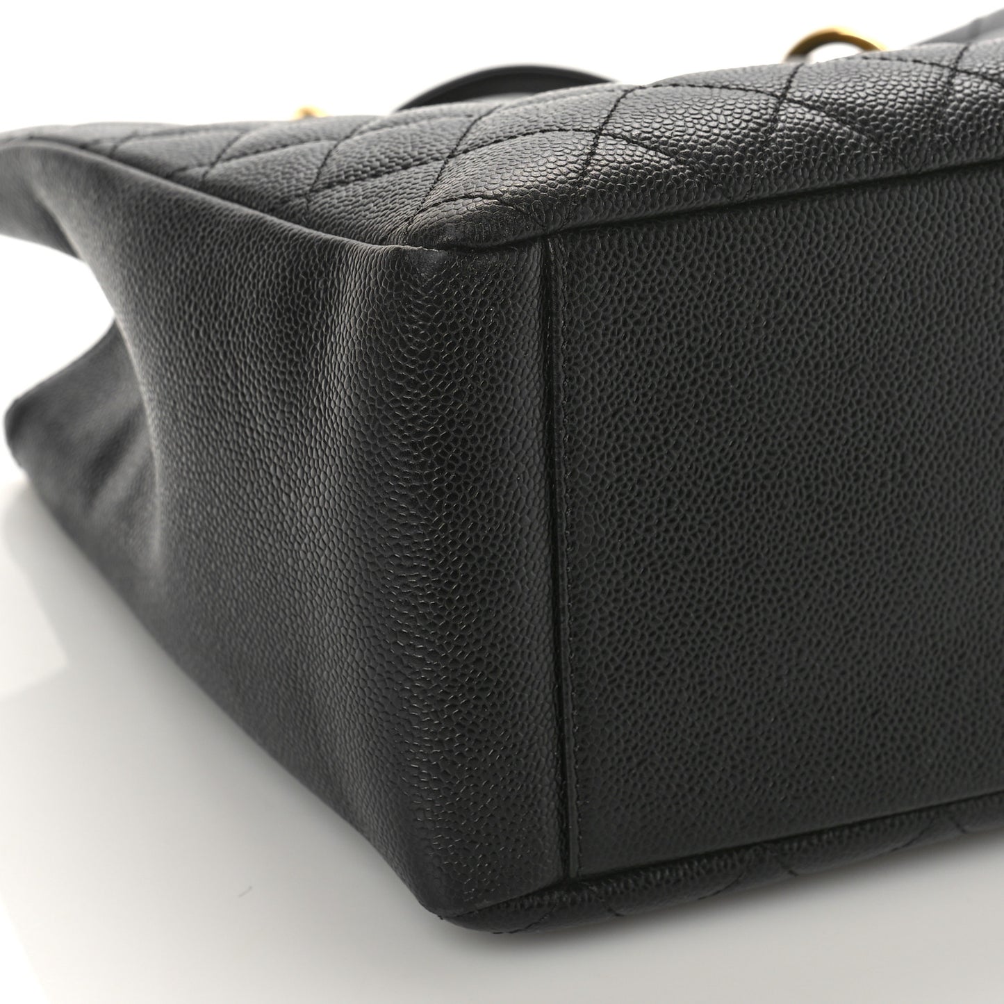 Caviar Quilted Grand Shopping Tote GST Black