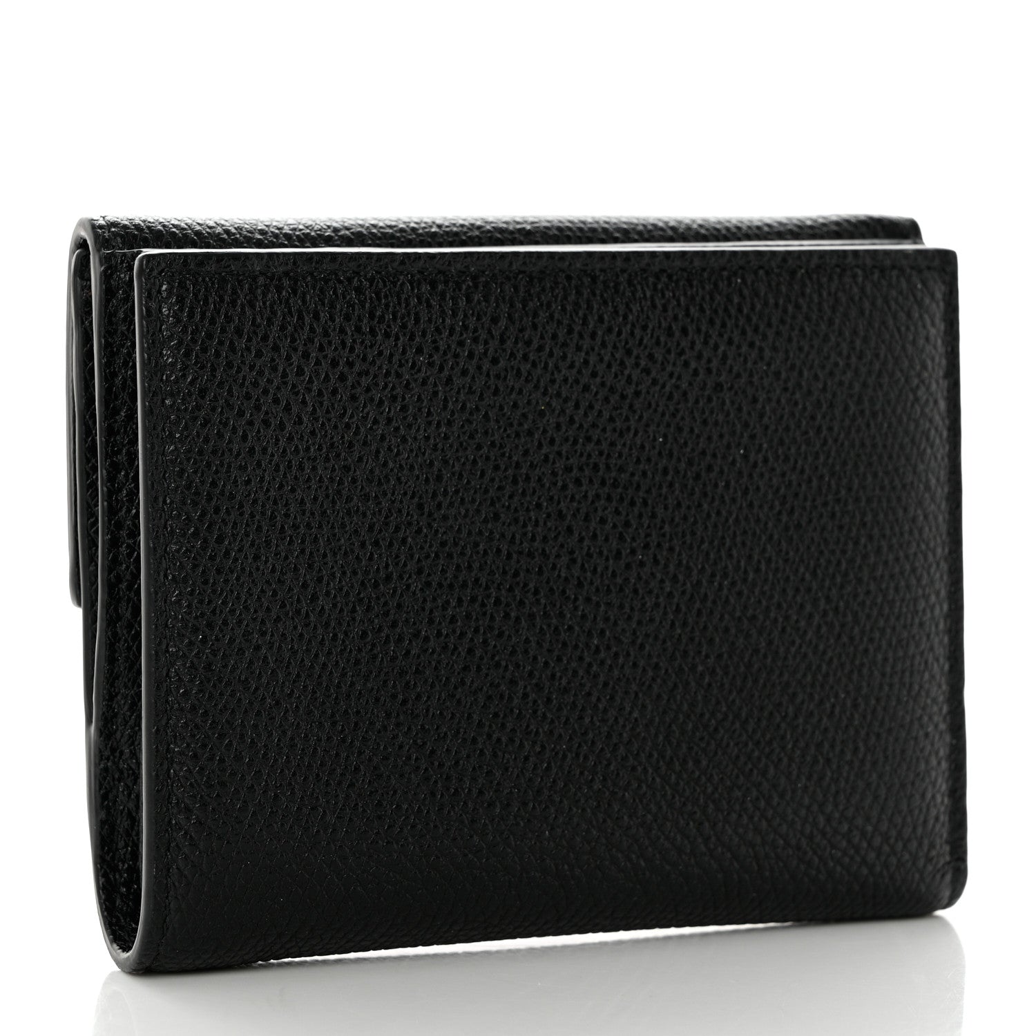 Valentino Garavani Grainy Calfskin VSling Compact Wallet Black 3 of 9