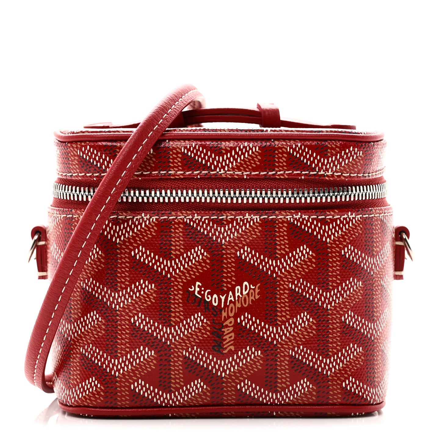 Goyardine Muse Nano Vanity Case Red