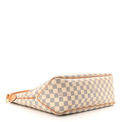 Louis Vuitton Damier Azur Delightful MM Rose Ballerine 4 of 10