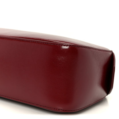 Khaite Crackle Patent Simona Shoulder Bag Oxblood 9 of 9