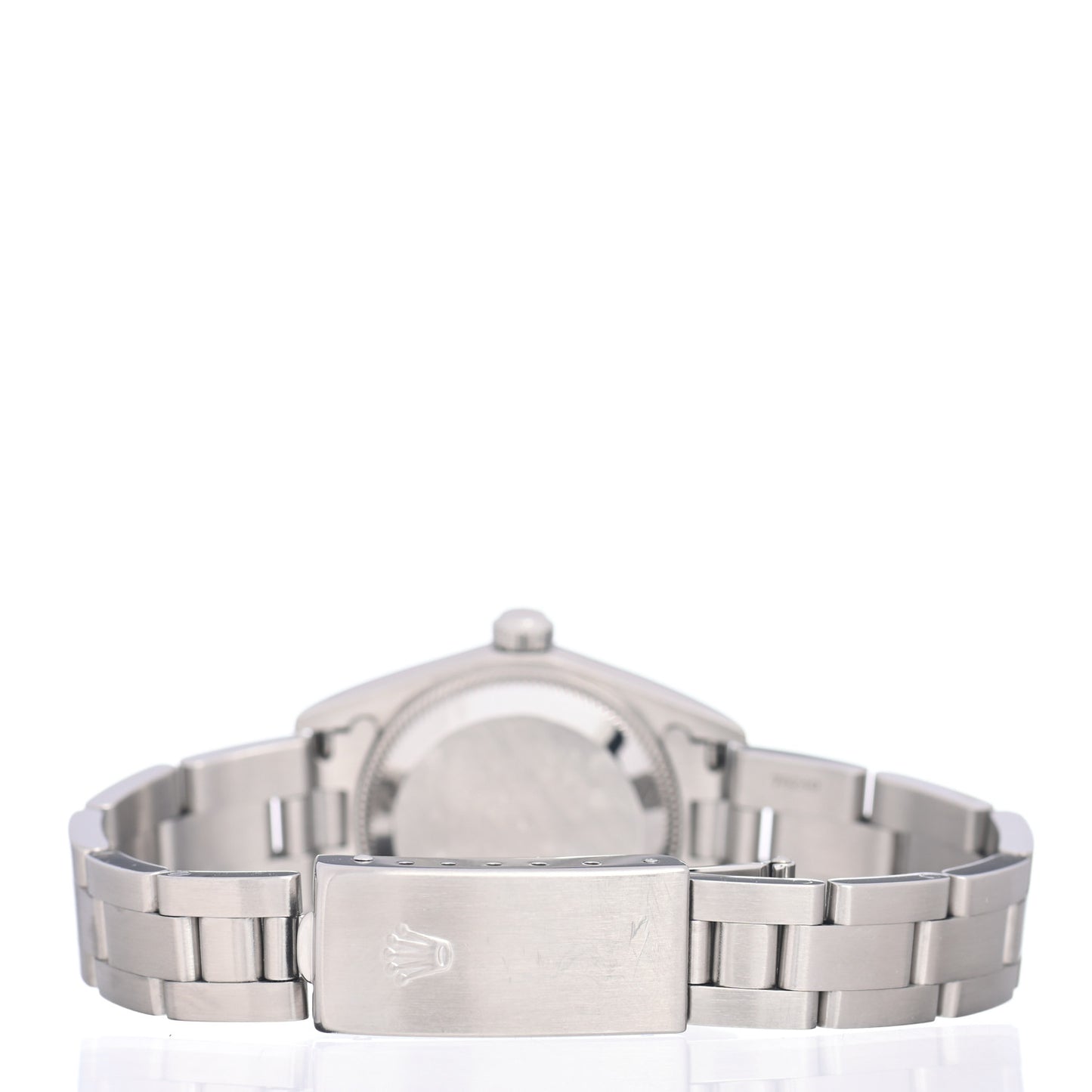 Stainless Steel 24mm Oyster Perpetual Watch White Roman 76080