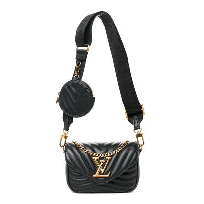 Louis Vuitton Calfskin New Wave Multi Pochette Black 1 of 11