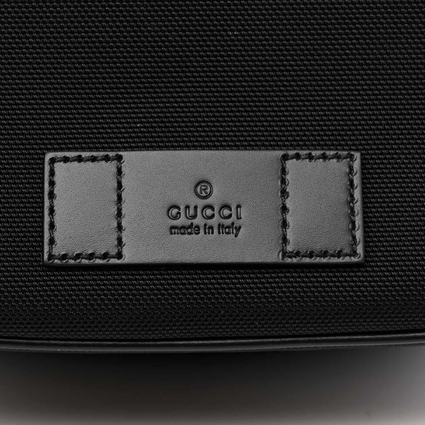 Techno Canvas Web Large Belt Bag Black