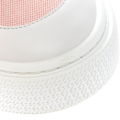 Hermes Canvas Calfskin Deep Sneakers 38.5 Framboise White 10 of 11
