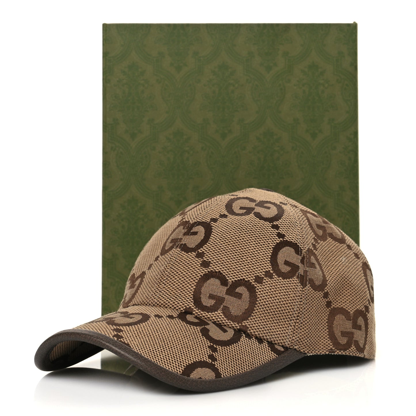 Monogram Jumbo GG Baseball Hat M 57 Camel Ebony