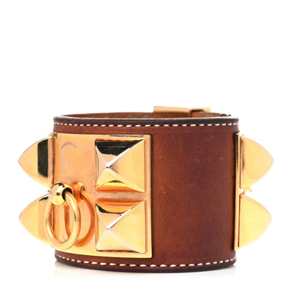 Hermes Barenia Collier de Chien CDC Bracelet XS Fauve 1 of 8
