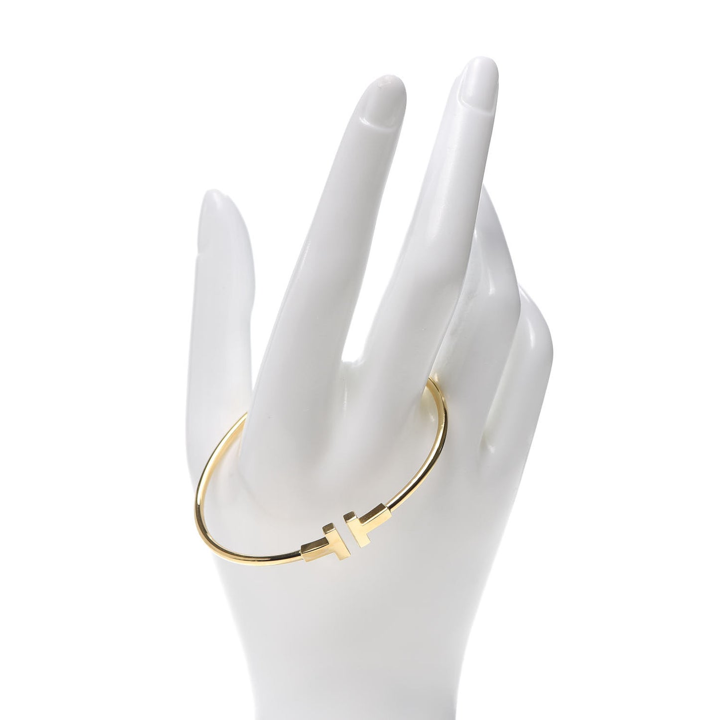 18K Yellow Gold T Wire Bracelet