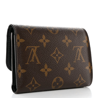 Louis Vuitton Monogram Flower Lock Compact Wallet Black 3 of 7