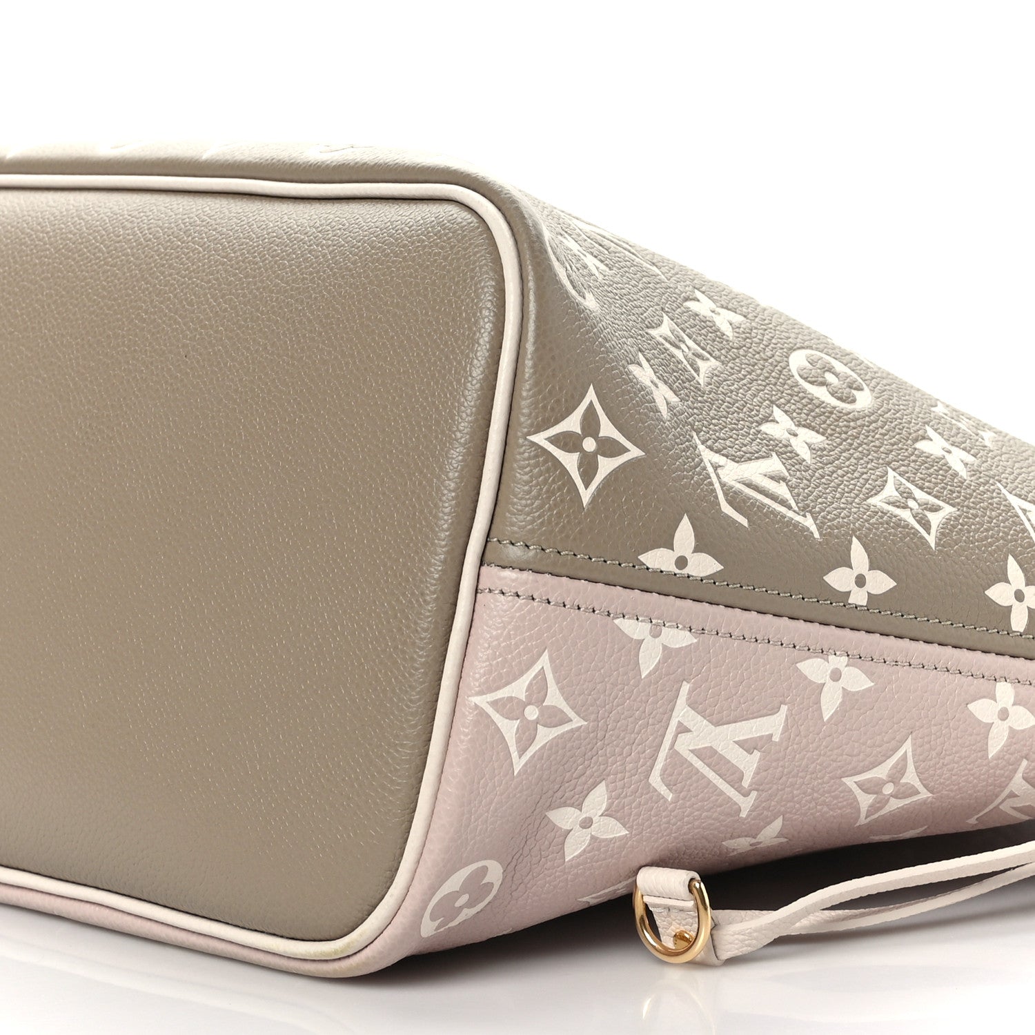 Louis Vuitton Empreinte Monogram Spring In The City Neverfull MM Kaki Beige Cream 7 of 10
