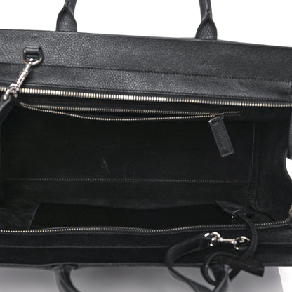 Saint Laurent Grained Calfskin Small Cabas Rive Gauche Black 5 of 12