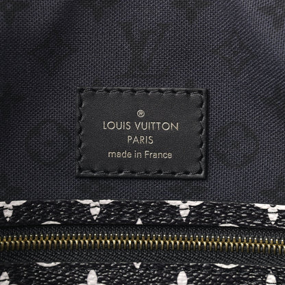 Louis Vuitton Monogram Giant Crafty Neverfull MM Creme Rouge Black 6 of 9