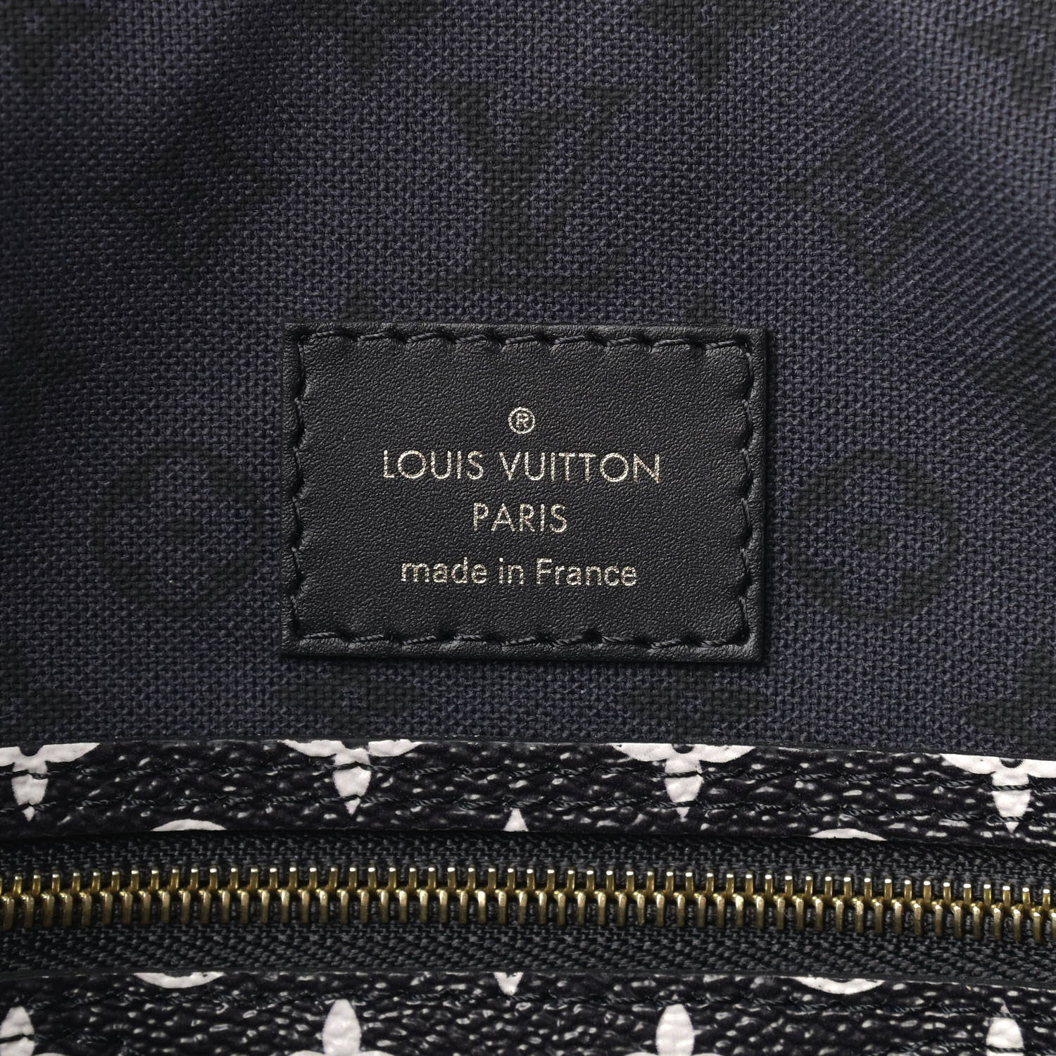 Louis Vuitton Monogram Giant Crafty Neverfull MM Creme Rouge Black 6 of 9