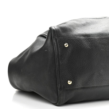 Gucci Pebbled Calfskin Large Soho Shoulder Bag Black 9 of 19