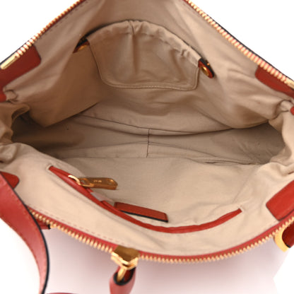 Chloe Suede Calfskin Braided Medium Marcie Satchel Terracotta Red 5 of 13