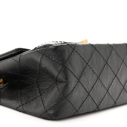 Chanel Aged Calfskin Quilted 2.55 Reissue Mini Flap Black 9 of 11