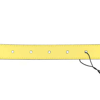 Gucci Moon Calfskin Palladium Double G 20mm Belt 80 32 Banana 3 of 5
