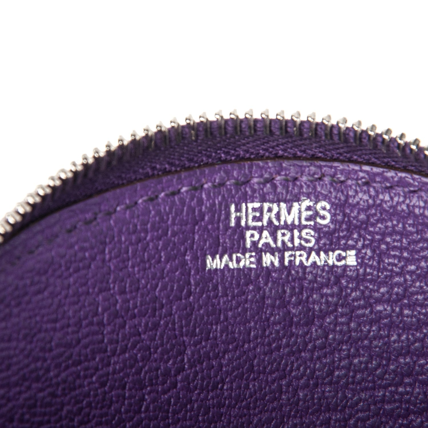Hermes Chevre Mysore Evelyne Coin Purse Parma 6 of 7