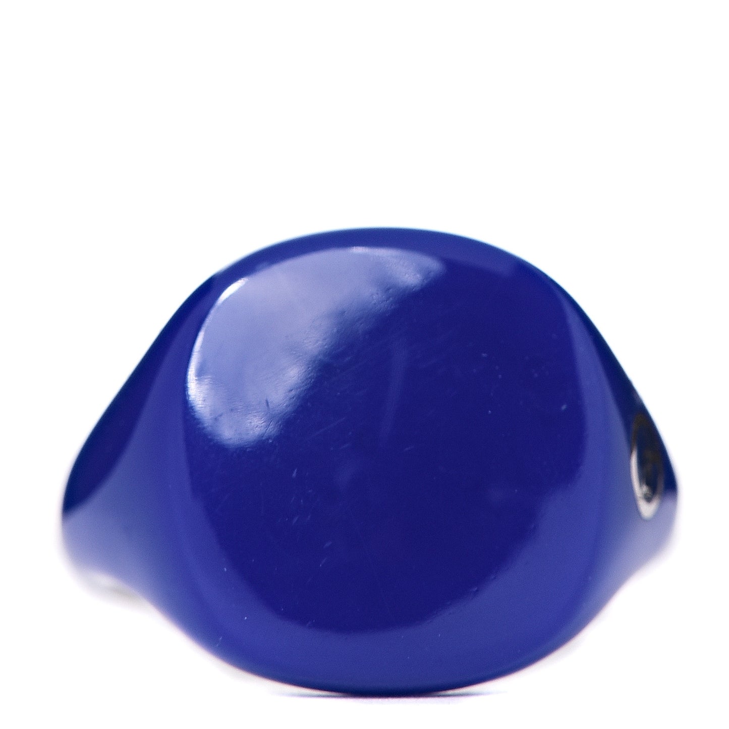 Sterling Silver Enamel Pinky Ring Blue 45 3.5
