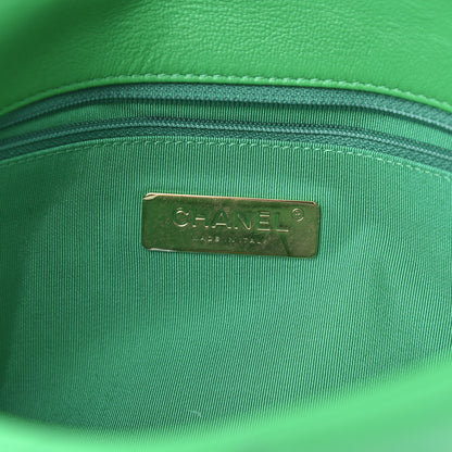 Chanel Lambskin Quilted Medium 19 Flap Green 5 of 11