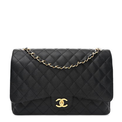 Chanel Caviar Quilted Maxi Double Flap Black 1 of 11