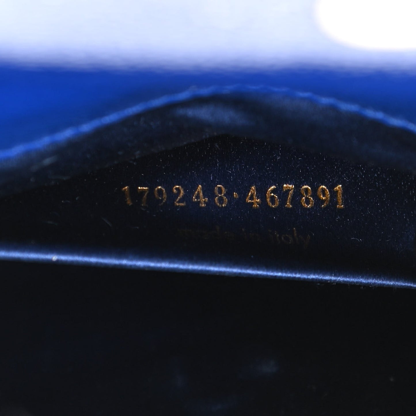 Textured Patent Monogram Large Belle De Jour Clutch Royal Blue