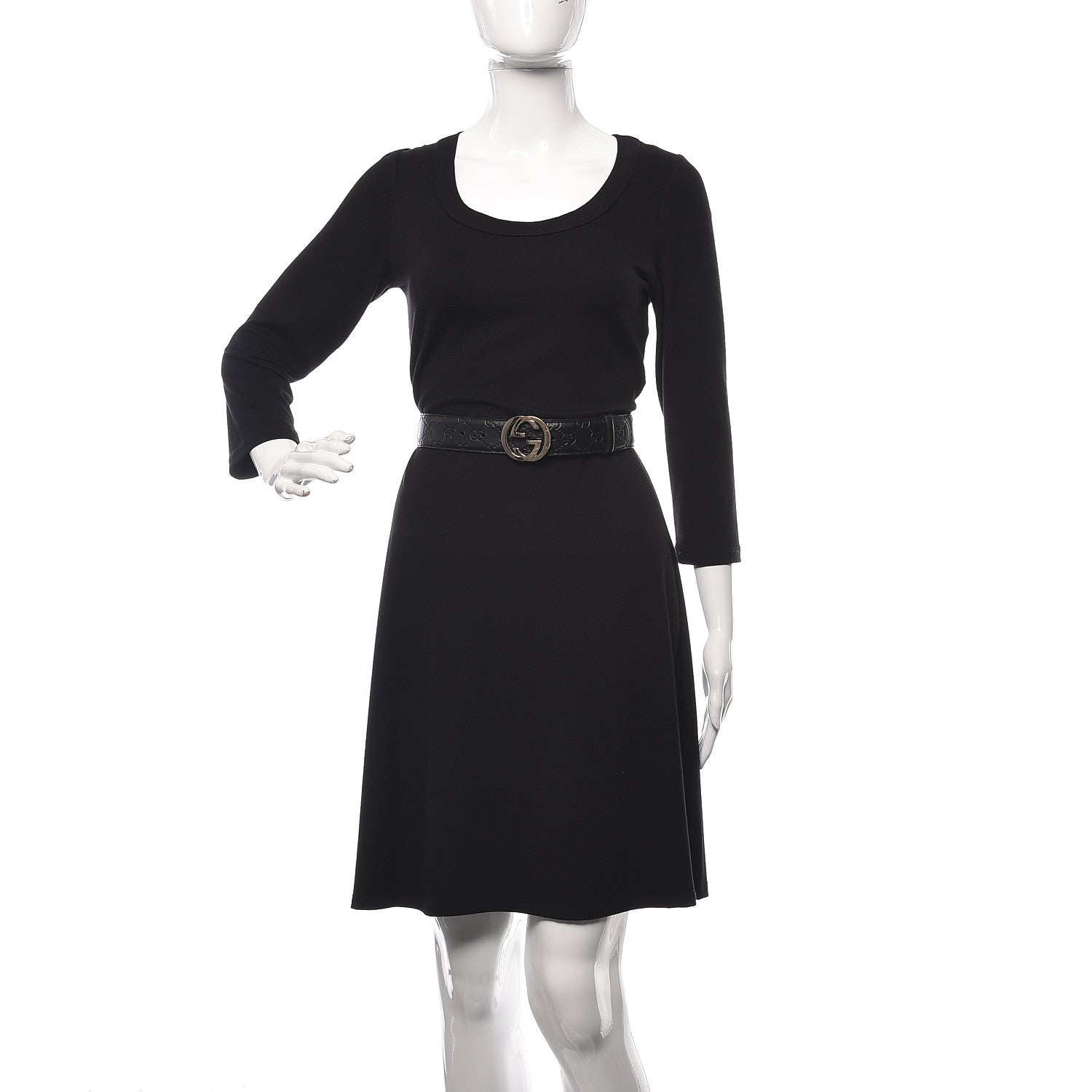 Gucci Guccissima Interlocking G 37mm Belt 80 32 Black 2 of 8