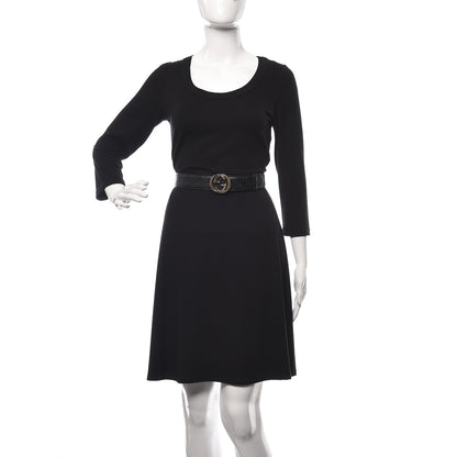 Gucci Guccissima Interlocking G 37mm Belt 80 32 Black 2 of 8