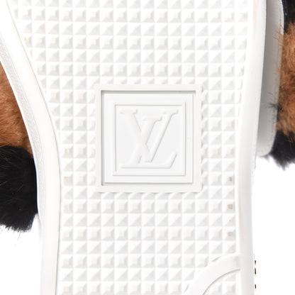 Louis Vuitton Calfskin Mink Fur Frontrow Sneakers 39 White 6 of 14