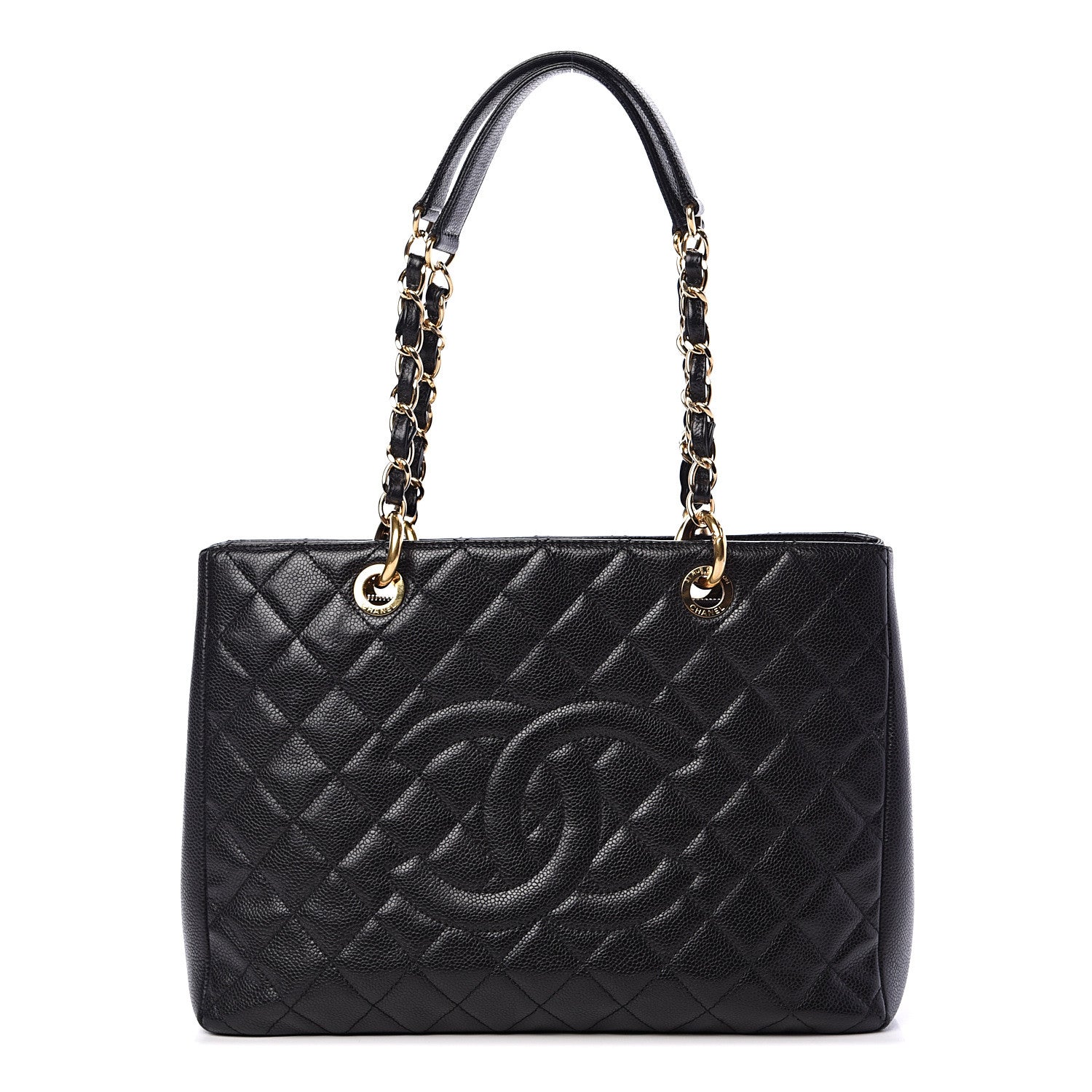 Chanel Caviar Quilted Grand Shopping Tote GST Black 1 of 14