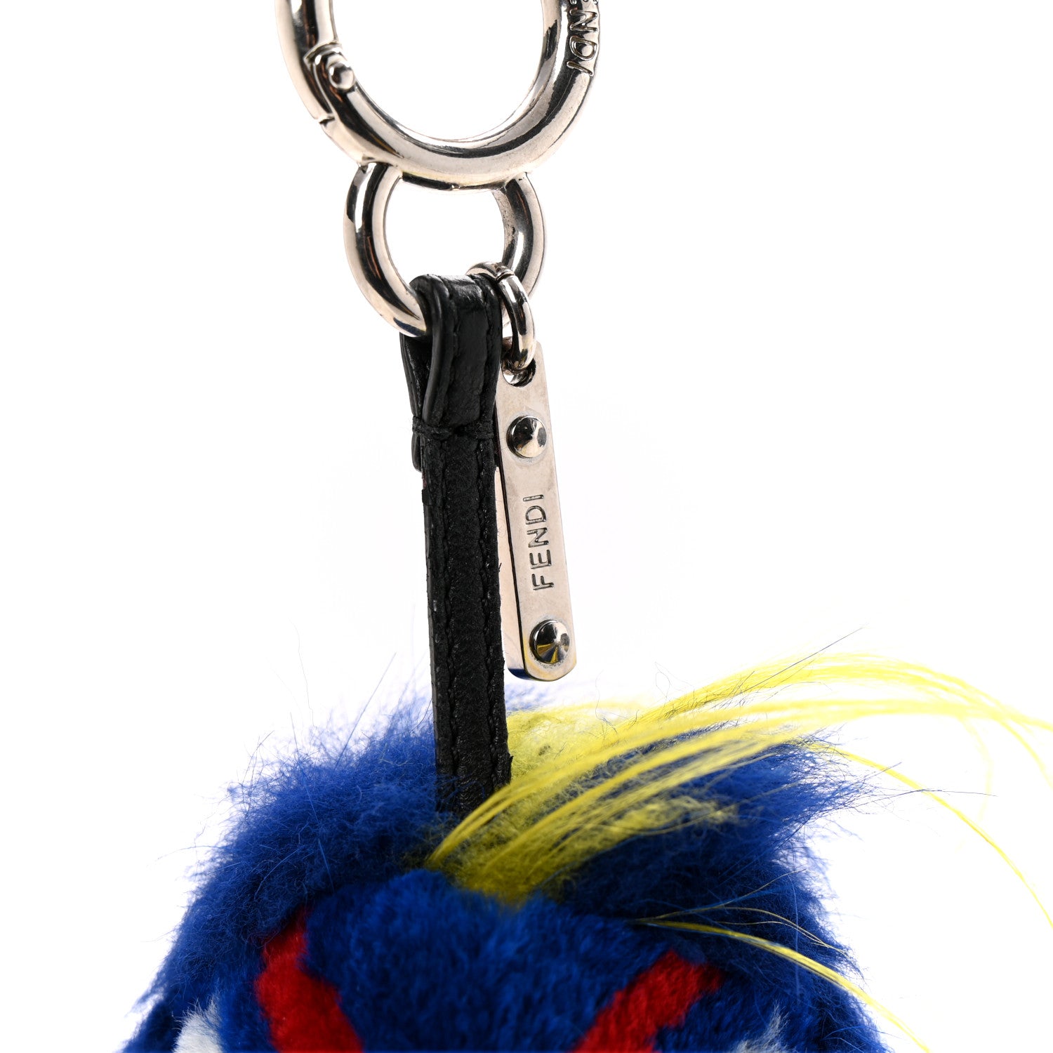 Fendi Mink Fur Fendirumi Bug-Kun Monster Bag Bug Charm Pacific Fluo Yellow 6 of 8