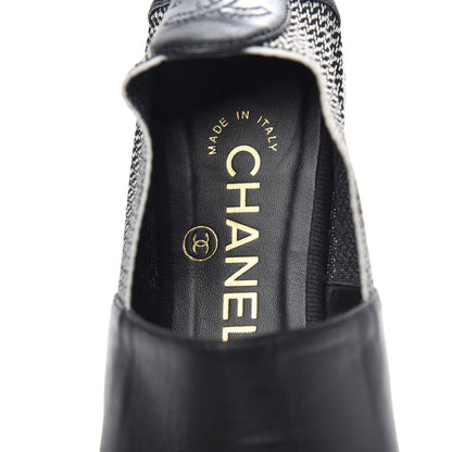 Chanel Calfskin Grosgrain Camellia Mocassin Loafers 38 Black 8 of 8