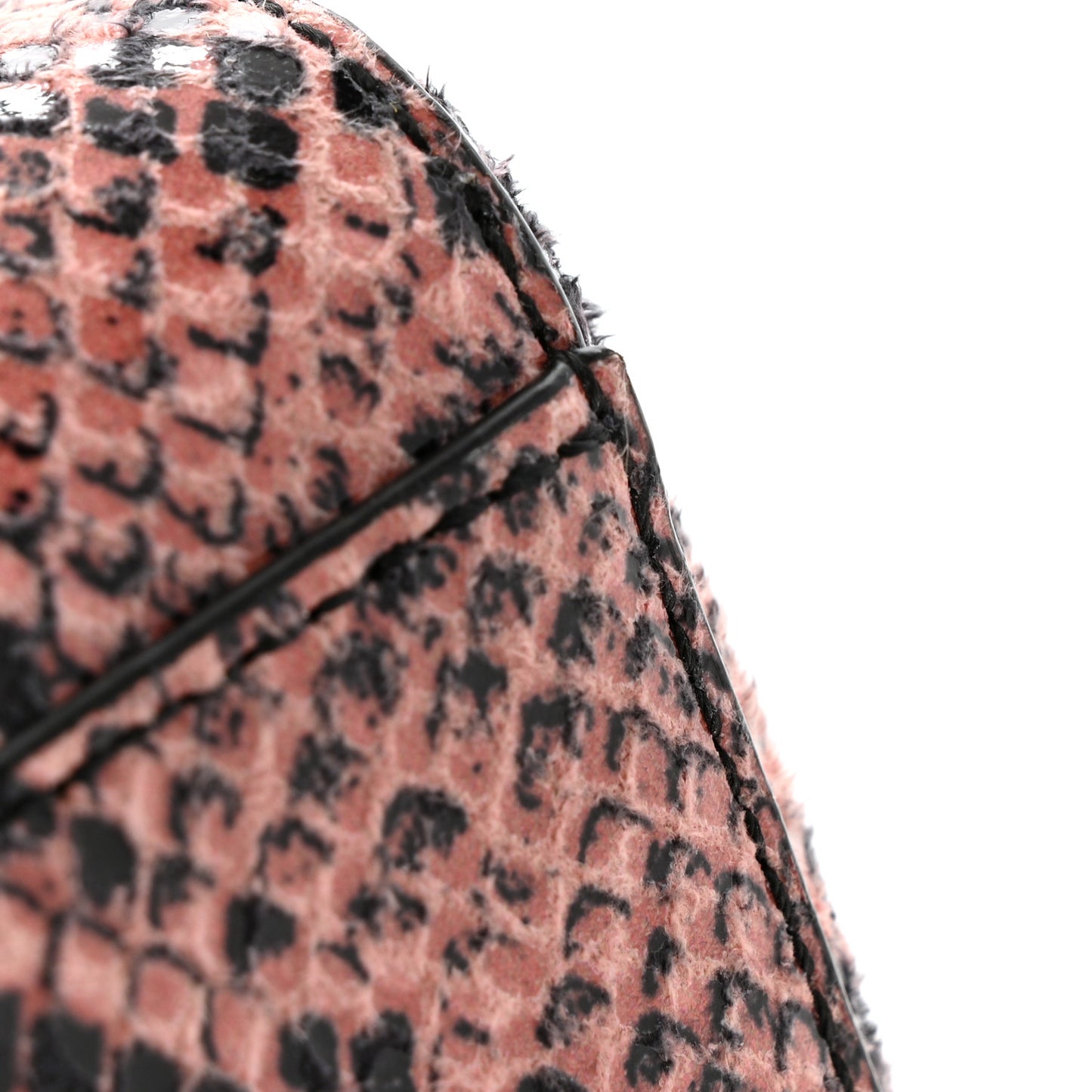 Snakeskin Embossed Mini Toni Shopper Tote Blush Pink