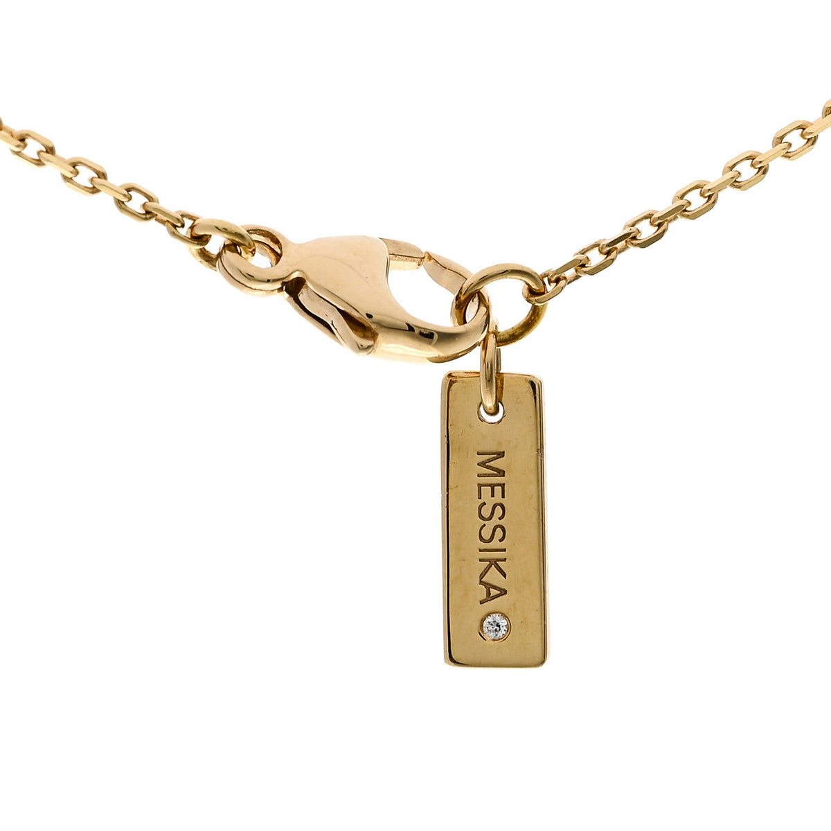Messika 18K Yellow Gold Diamond Move Uno Pave Necklace 4 of 6