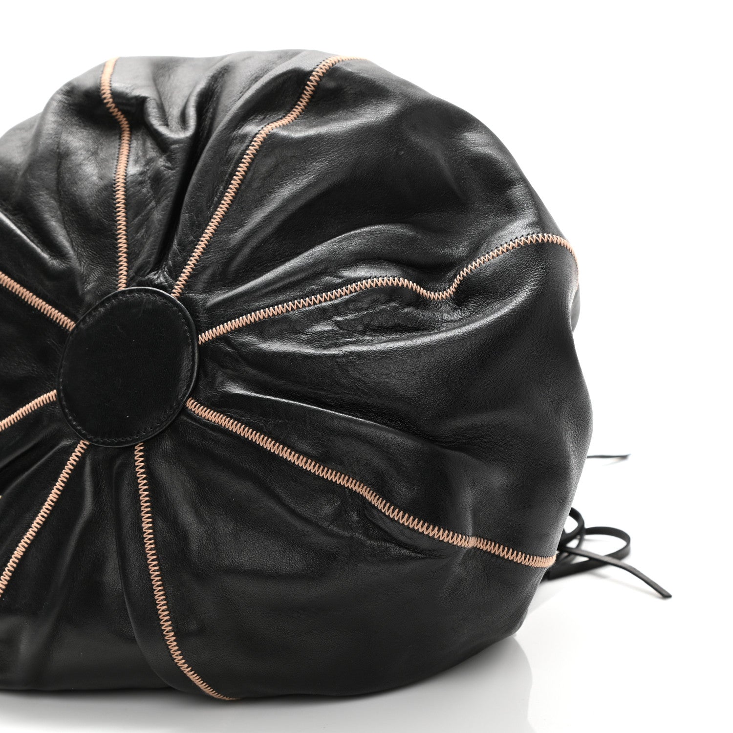Chanel Lambskin Satin Reversible Sac Cordon Black 8 of 9