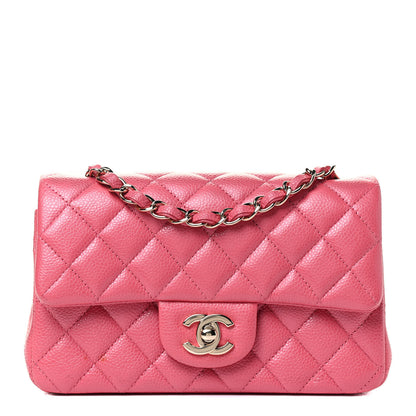 Chanel Caviar Quilted Mini Rectangular Flap Dark Pink 1 of 4