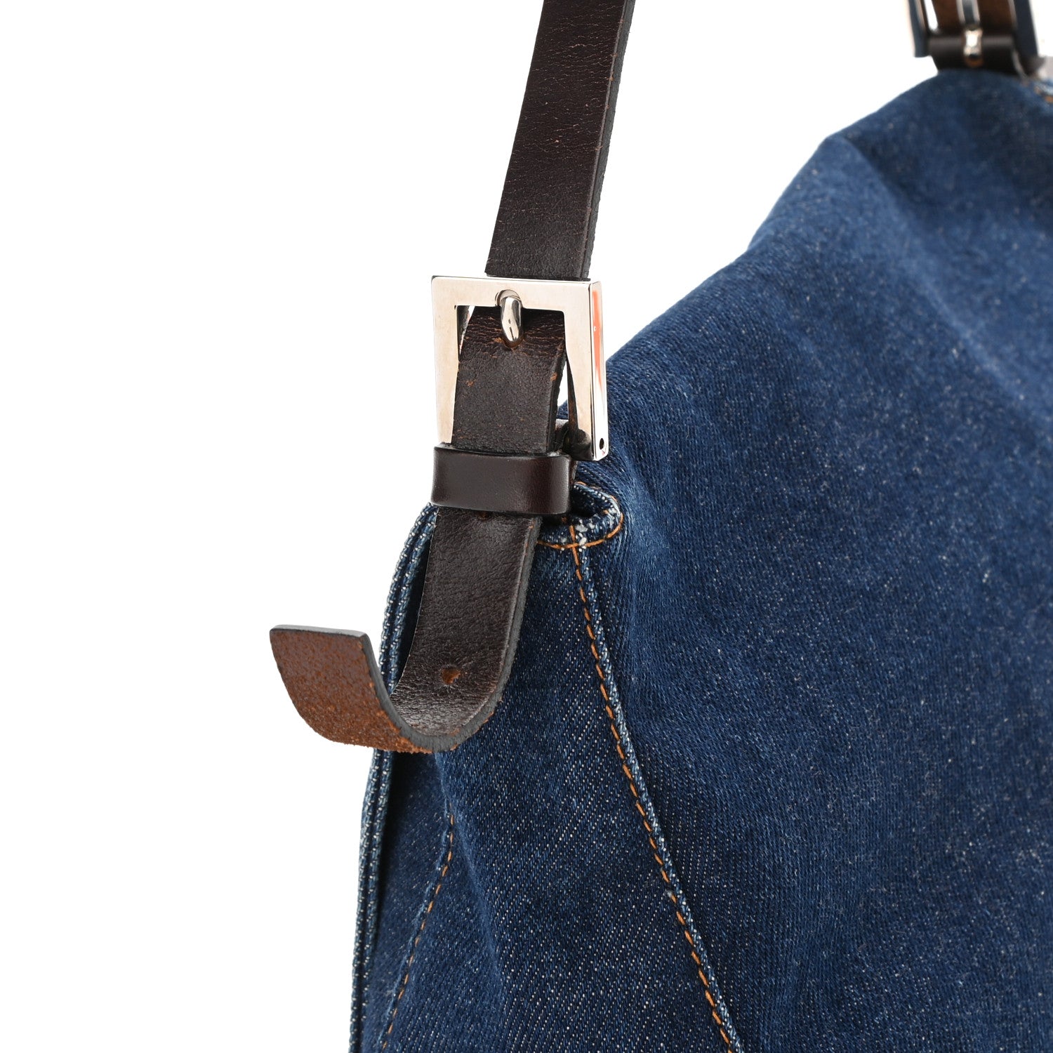 Fendi Denim Mama Baguette Blue 8 of 8