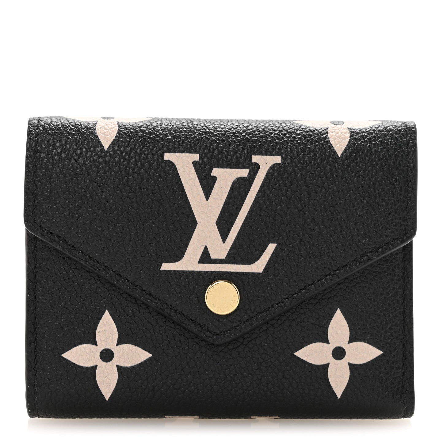 Empreinte Monogram Giant Victorine Wallet Black Beige