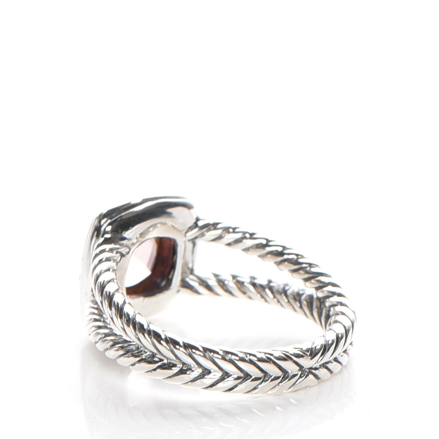 Sterling Silver Diamond Morganite 7mm Petite Albion Ring 53 6.5