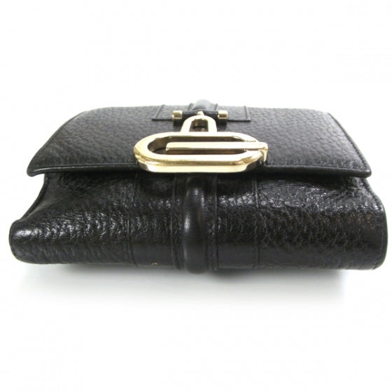 Leather French Junco Wallet Black