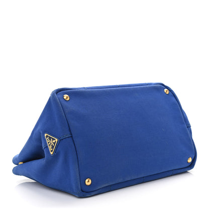Prada Canapa Logo Tote Cobalto 3 of 13