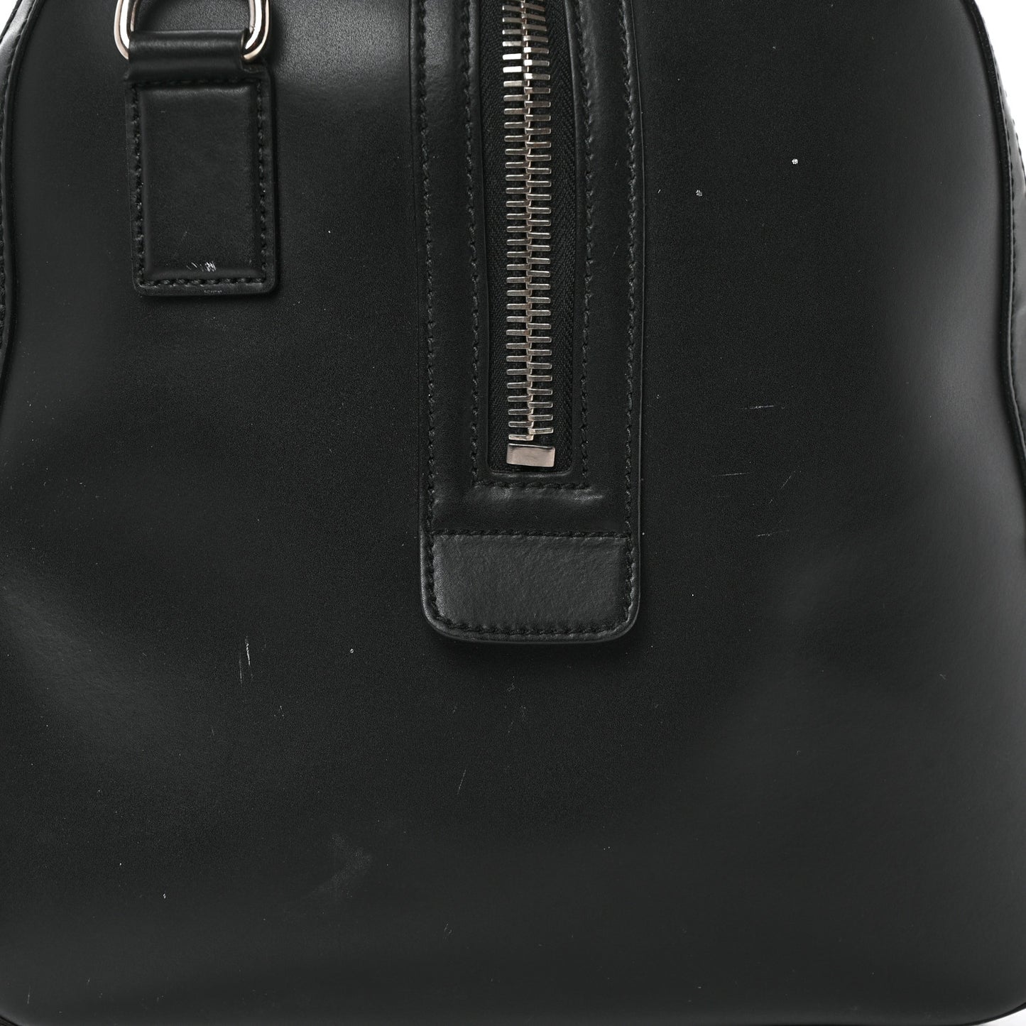 Soft GG Supreme Monogram Appia Calfskin Web Large Carry On Duffle Bag Black Grey