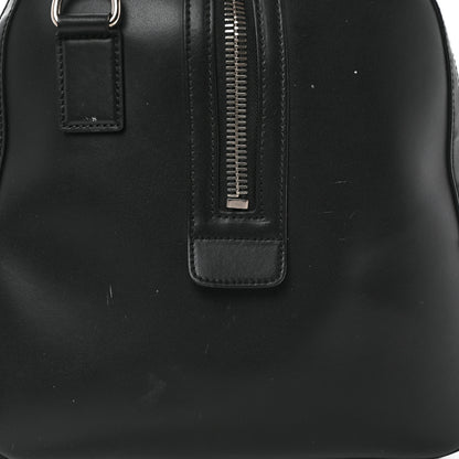 Gucci Soft GG Supreme Monogram Appia Calfskin Web Large Carry On Duffle Bag Black Grey 17 of 23