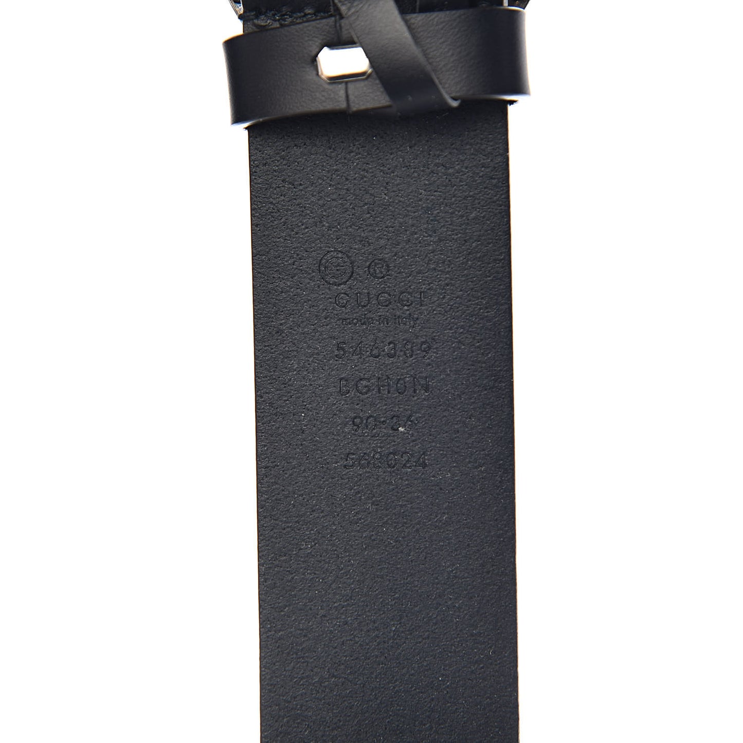 Selleria Calfskin Mens Interlocking G 37mm Belt 95 38 Blue