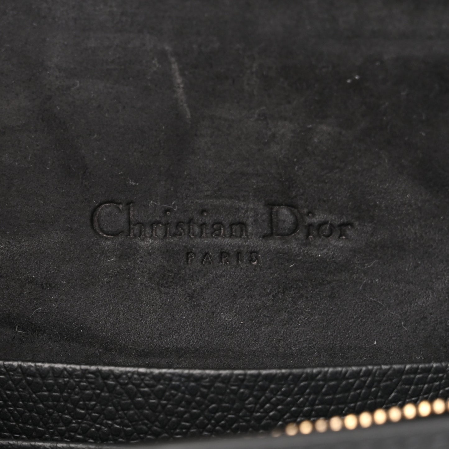 Grained Calfskin Saddle Belt Bag Black
