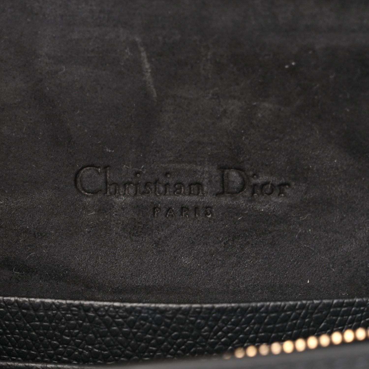 Christian Dior Grained Calfskin Saddle Belt Bag Black 6 of 9